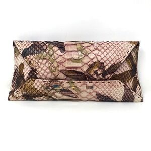 VBH Manila Envelope Clutch‎ 10/300 Crocodile Leather Luxury Pink Small Foldover